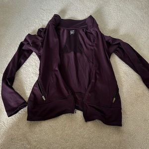 Purple zip up